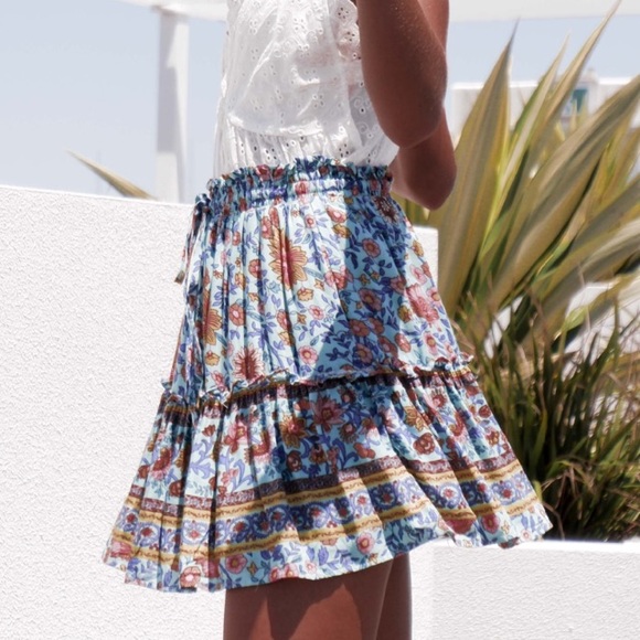 🎉Summer style Floral bohemian mini skirt - Picture 3 of 6